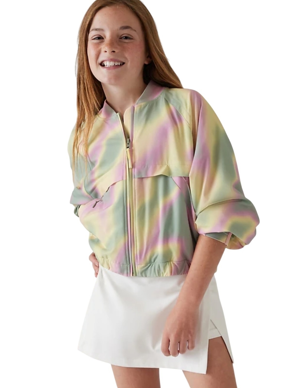 Athleta Girl Good Days Bomber Jacket Size L 12